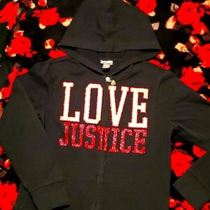 JUSTICE  Full zip hoodie